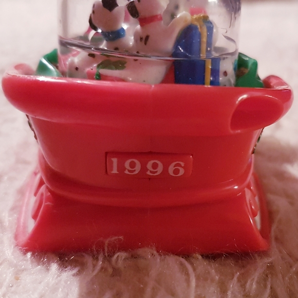 1996 101 Dalmatians Snow Globe Holiday Figure Disney McDonald's Toy TLC - Picture 4 of 16